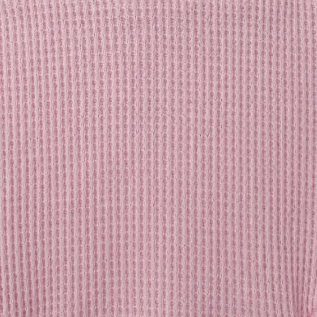 Blush Organic Waffle Ruffle Zip Footie