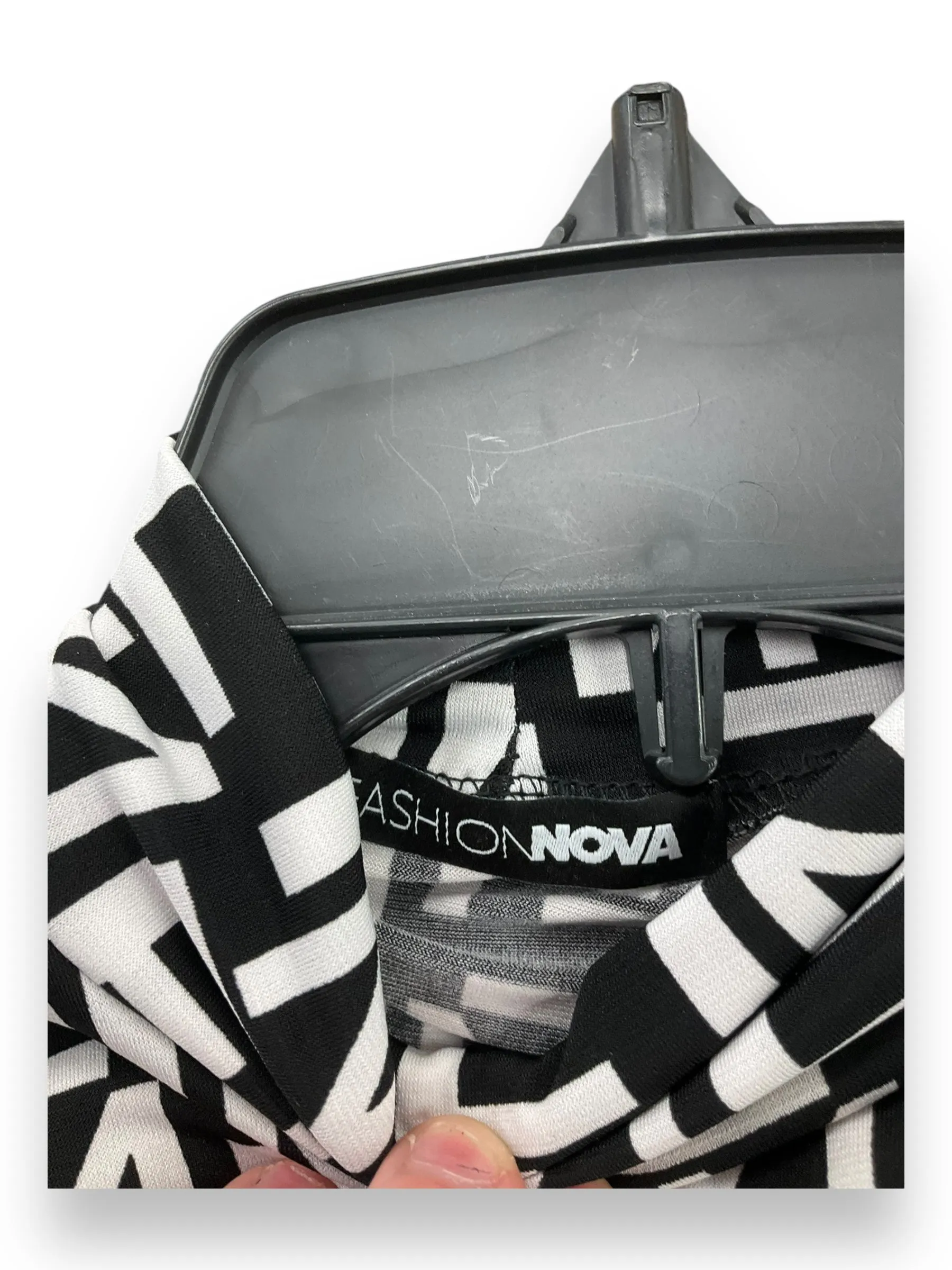 Bodysuit By Fashion Nova In Black & White, Size: S