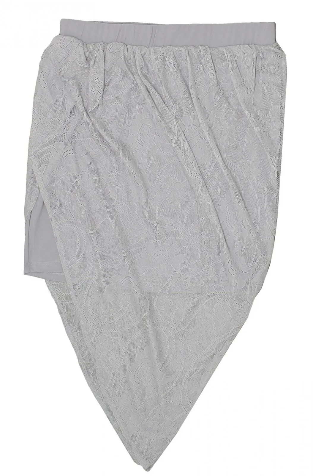 Charlotte Russe Women's Wrapped Lace Overlay Mini Skirt