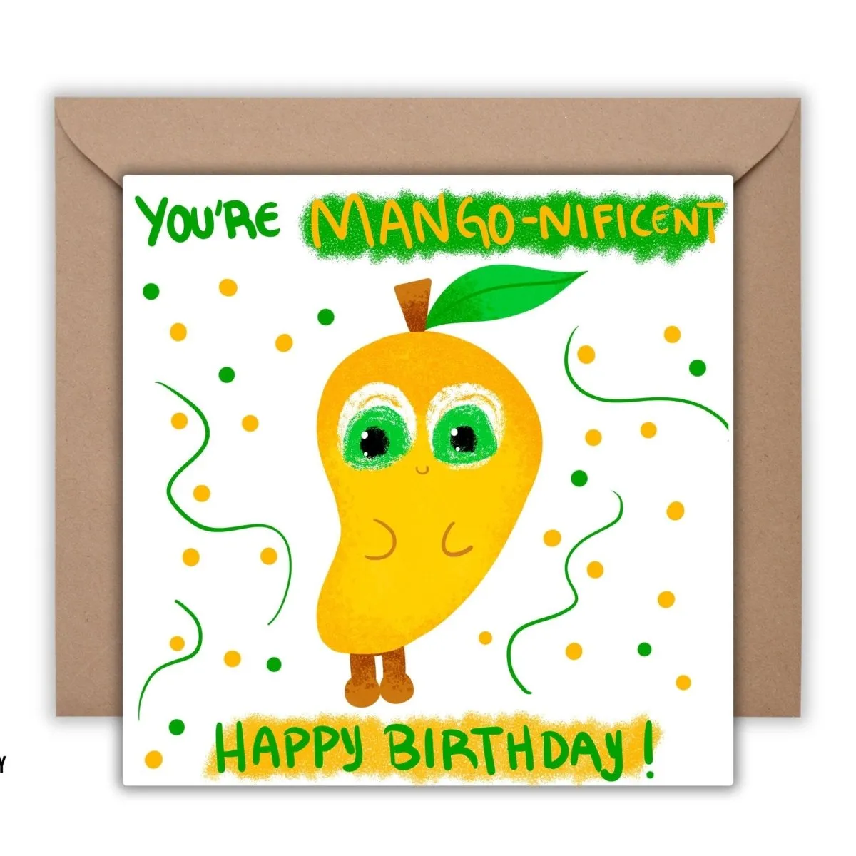 Greeting Card You are Mango, Happy Birthday Cards for Girlfriend Wife Husband Boyfriend Best Friend, Postcard Gift for Kids