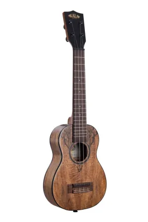MA - Spalted Mango Long Neck Soprano Ukulele