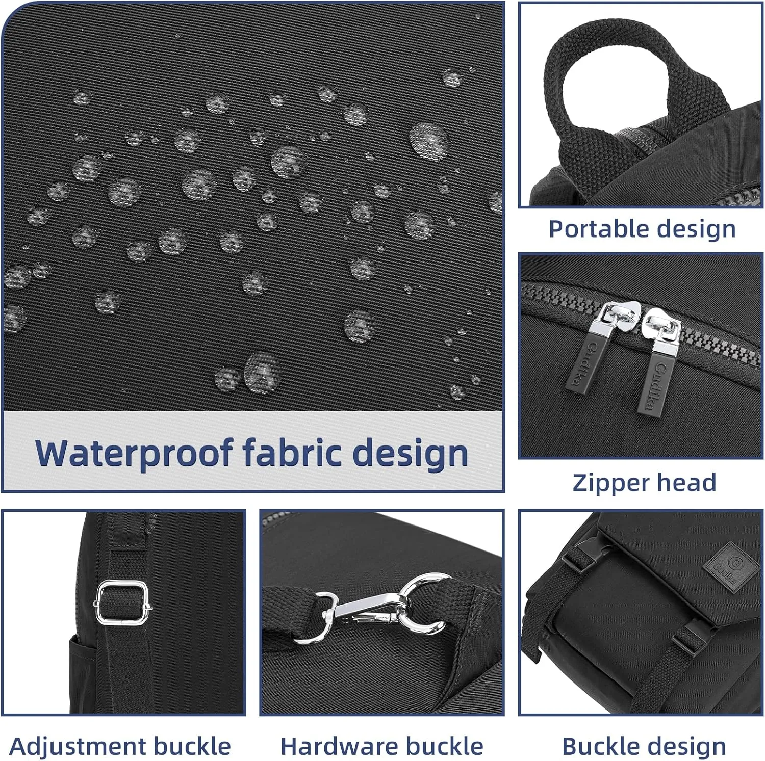 Mini Waterproof Backpack Purse for Women and Men,Small Travel Daypack