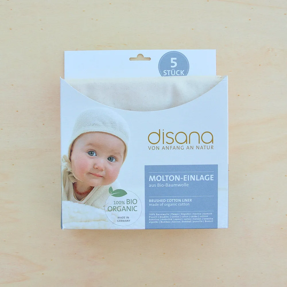 Nappy Liners - Brushed Organic Cotton (5 pack) *Currently NA