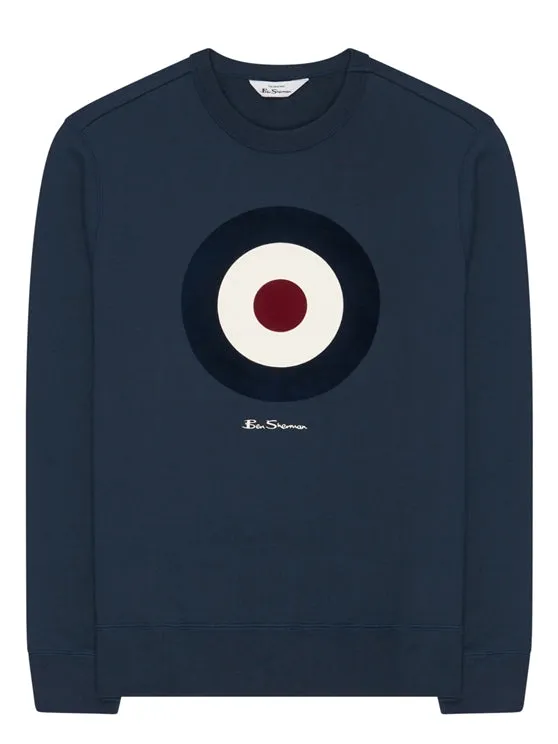 Signature Organic Cotton Target Sweatshirt, Dark Navy