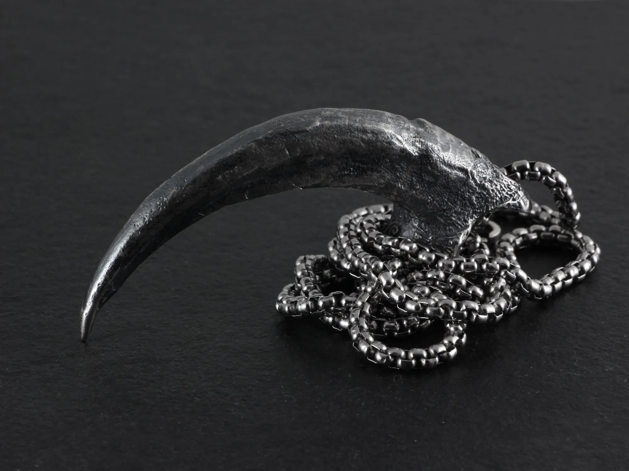 Sterling Silver Harpy Eagle Talon Necklace