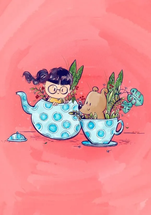 Teapot friends print