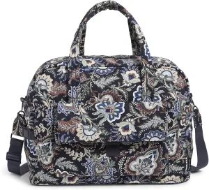 Vera Bradley Women's, Cotton Utility Travel Bag, Java Navy Camo - Recycled Cotton, One Size